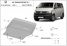 Ocelový kryt motoru pozinkovaná Volkswagen Transporter T6.1 (2019-2022)