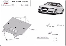 Ocelový kryt převodovky Audi A4 4 B8 (2008-2014)