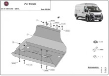Ocelový kryt palivové nádrže Fiat Ducato (2018-2026)
