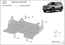 Ocelový kryt motoru Toyota Land Cruiser 250 (2024-2026)