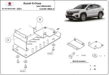 Hliníkový kryt diferenciálu Suzuki SX 4 (2021-2023)