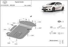 Ocelový kryt katalyzátoru Toyota Corolla (2013-2018)