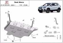 Ocelový kryt motoru Seat Ateca (2016-2026)