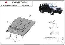 Ocelový kryt převodovky Mitsubishi Pajero 3 (V60, V70) (1999-2007)