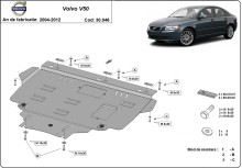 Stalowa Osłona pod silnik Volvo V50 (2004-2012)