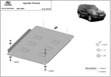 Ocelový kryt převodovky Hyundai Terracan (2001-2007)