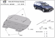 Ocelový kryt motoru Volvo XC70 Cross Country (1997-2007)