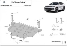 Hliníkový kryt motoru Volkswagen Tiguan (2024-2026)