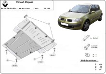 Ocelový kryt motoru Renault Megane 2 (2004-2008)
