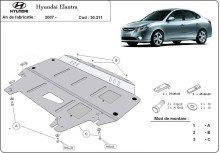 Ocelový kryt motoru Hyundai Elantra 1 (2007-2011)