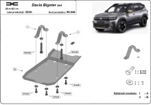 Ocelový kryt diferenciálu	 Dacia Bigster 4x4 (2025-2026)