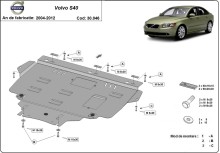 Ocelový kryt motoru Volvo S40 (2004-2012)