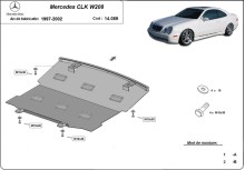 Ocelový kryt motoru Mercedes CLK W208 (1997-2002)