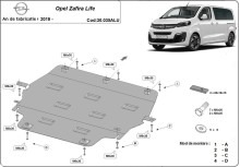 Hliníkový kryt motoru Opel Vauxhall Zafira (2019-2026)