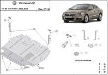 Ocelový kryt motoru VW Passat CC (2008-2016)