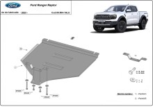 Hliníkový kryt převodovky Ford Ranger Raptor (2023-2026)