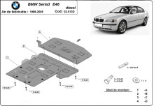 Ocelový kryt motoru BMW Seria 3 E46 - Diesel (1998-2005)