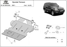 Ocelový kryt motoru Hyundai Terracan (2001-2007)