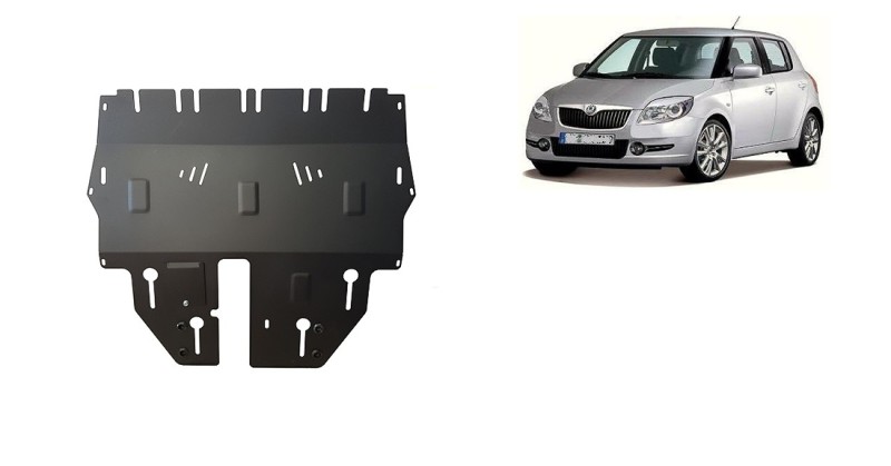 Ocelový kryt motoru Skoda Fabia 2 (2007-2014)