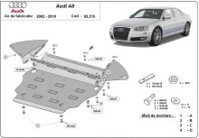 Ocelový kryt motoru Audi A8 (2002-2010)