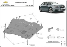 Ocelový kryt motoru Chevrolet Cruze (2008-2016)