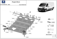 Hliníkový kryt motoru Peugeot Boxer (2016-2026)