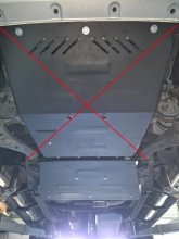 Ocelový kryt převodovky a reduktoru Volkswagen Amarok - V6 automat (2016-2022)