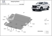 Stalowa Osłona pod silnik SsangYong Rexton (2017-2026)