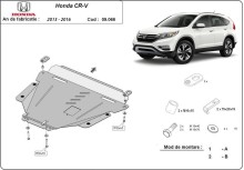 Ocelový kryt motoru Honda CR-V (2013-2016)