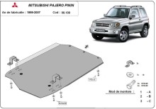 Ocelový kryt převodovky Mitsubishi Pajero Pinin (1997-2007)