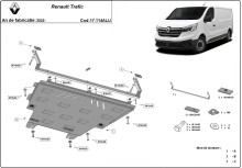 Hliníkový kryt motoru Renault Trafic (2022-2026)