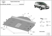Ocelový kryt katalyzátoru Toyota Corolla Verso (2002-2008)