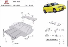 Ocelový kryt motoru Seat Ibiza (1993-2002)