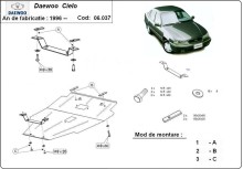 Ocelový kryt motoru Daewoo Cielo (1995-2008)
