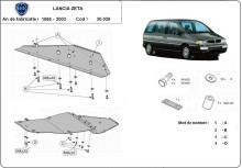 Ocelový kryt motoru Lancia Zeta (1995-2003)