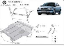 Ocelový kryt motoru Skoda Octavia Tour (1998-2010)