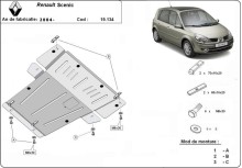 Ocelový kryt motoru Renault Scenic (2004-2008)