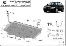 Aluminium Osłona pod silnik Skoda Octavia 2 (2009-2012)
