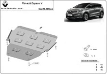 Hliníkový kryt motoru Renault Espace (2015-2026)