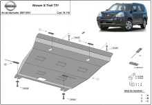 Ocelový kryt motoru Nissan X-Trail T31 - Vers 2.0 (2007-2013)
