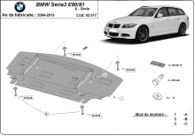 Ocelový kryt chladiče BMW seria 3 - E90 (2004-2013)