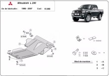 Ocelový kryt motoru Mitsubishi L200 (1998-2007)