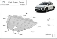 Hliníkový kryt motoru Dacia Sandero III (2021-2026)