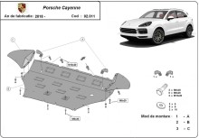 Ocelový kryt motoru Porsche Cayenne (2018-2026)