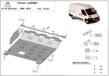 Ocelový kryt motoru Citroen Jumper (2006-2016)
