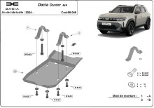 Ocelový kryt diferenciálu Dacia Duster 4x4 (2024-2026)