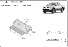 Ocelový kryt chladiče Mitsubishi L 200 (2005-2015)