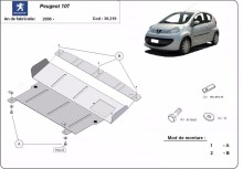 Ocelový kryt motoru Peugeot 107 (2005-2014)