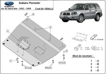 Hliníkový kryt motoru Subaru Forester (2002-2008)