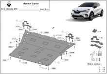 Ocelový kryt motoru Renault Captur (2019-2026)